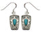 Southwest Turquoise And Silver Earrings EX32218